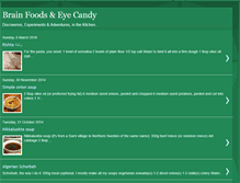 Tablet Screenshot of brainfoodeyecandy.blogspot.com