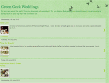 Tablet Screenshot of greengeekweddings.blogspot.com