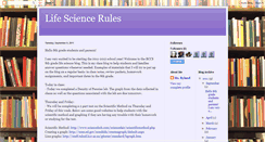 Desktop Screenshot of lifesciencerules.blogspot.com