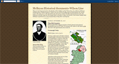 Desktop Screenshot of mcbryanhistoricaldocuments-wilsonline.blogspot.com