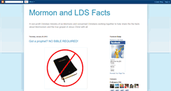 Desktop Screenshot of mormonandldsfacts.blogspot.com