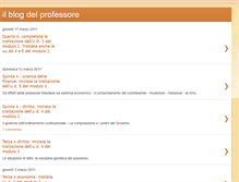 Tablet Screenshot of ilblogdelprofessore.blogspot.com