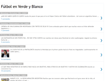 Tablet Screenshot of futbolverdeyblanco.blogspot.com