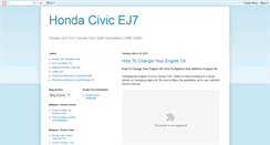 Desktop Screenshot of hondacivicej7.blogspot.com