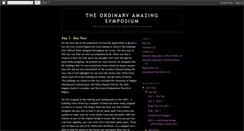 Desktop Screenshot of ordinaryamazing.blogspot.com