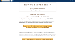 Desktop Screenshot of how-to-bigger-penis.blogspot.com