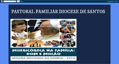 Desktop Screenshot of pastoralfamiliardiocesedesantos.blogspot.com