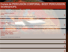 Tablet Screenshot of cursosbodypercussion.blogspot.com