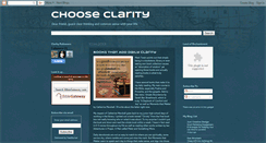 Desktop Screenshot of chooseclarity.blogspot.com