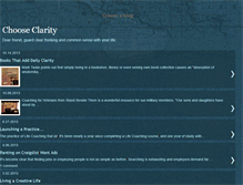 Tablet Screenshot of chooseclarity.blogspot.com