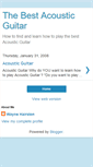 Mobile Screenshot of bestacousticguitar.blogspot.com