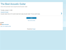 Tablet Screenshot of bestacousticguitar.blogspot.com