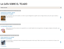Tablet Screenshot of lagatasobreltejadoazul.blogspot.com