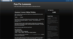 Desktop Screenshot of fanficlessons.blogspot.com