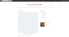 Desktop Screenshot of lilmissmiki.blogspot.com