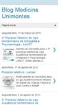 Mobile Screenshot of medicinaunimontes.blogspot.com