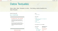 Desktop Screenshot of datostextuales.blogspot.com