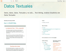 Tablet Screenshot of datostextuales.blogspot.com