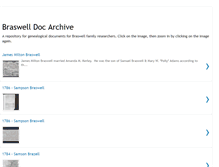 Tablet Screenshot of braswelldocarchive.blogspot.com