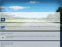 Tablet Screenshot of christianmusiccorner.blogspot.com
