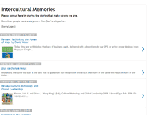 Tablet Screenshot of interculturalmemories.blogspot.com