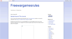 Desktop Screenshot of freewargamesrules.blogspot.com