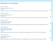Tablet Screenshot of electionsinthenews.blogspot.com