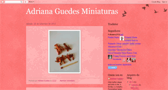 Desktop Screenshot of miniaturasadrianaguedes.blogspot.com