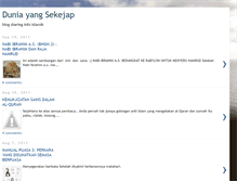 Tablet Screenshot of duniayangsekejap.blogspot.com