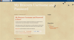 Desktop Screenshot of mybrazzersusernameandpassword.blogspot.com