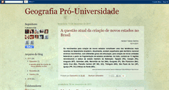 Desktop Screenshot of geografiapro-universidade.blogspot.com