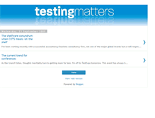 Tablet Screenshot of becausetestingmatters.blogspot.com