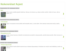 Tablet Screenshot of keskeneraisetkujeet.blogspot.com