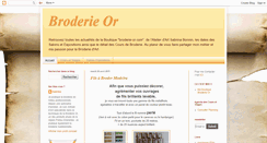 Desktop Screenshot of broderie-or.blogspot.com