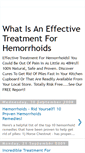 Mobile Screenshot of effective-treatment-for-hemorrhoids.blogspot.com