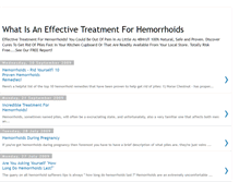 Tablet Screenshot of effective-treatment-for-hemorrhoids.blogspot.com