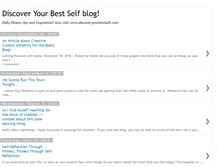 Tablet Screenshot of discoveryourbestself.blogspot.com