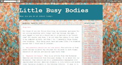 Desktop Screenshot of littlebusybodies.blogspot.com