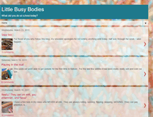 Tablet Screenshot of littlebusybodies.blogspot.com