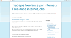 Desktop Screenshot of freelanceporinternet.blogspot.com