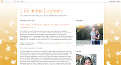 Desktop Screenshot of lifeatthelaytons.blogspot.com