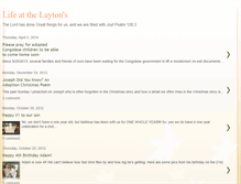 Tablet Screenshot of lifeatthelaytons.blogspot.com