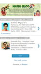 Mobile Screenshot of mathsblogteam.blogspot.com