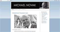 Desktop Screenshot of michaelnovakonlinearchive.blogspot.com