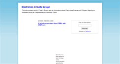 Desktop Screenshot of electronicscircuitsdesign.blogspot.com
