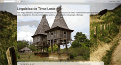 Desktop Screenshot of easttimorlinguistics.blogspot.com