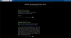 Desktop Screenshot of dcbadminton.blogspot.com