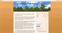 Desktop Screenshot of entrenadorfutbolgomez.blogspot.com