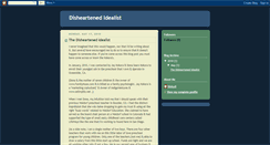 Desktop Screenshot of disheartenedidealist.blogspot.com