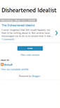 Mobile Screenshot of disheartenedidealist.blogspot.com